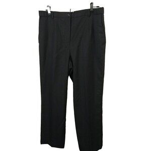Pendleton Woman 12 Dark Grey Trouser Pants Lined 100 Virgin Wool USA Professiona